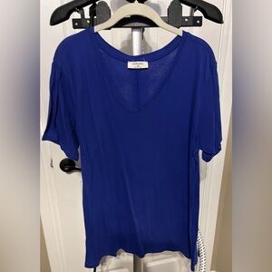 Zenana Outfitters Royal Blue V-Neck Tee